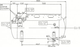 Aircraft Druckluftbehälter ACDB 50/10 H