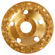 Eibenstock Hartmetall-Frässcheibe grob 100mm (Gold) für Sanierungsfräse EPF 200-3, für Gipsputz abrasiver Sandender Putz
