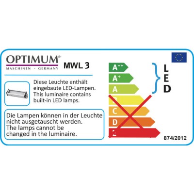 Optimum LED-Maschinen- und Werkstattleuchte MWL 3 / 24V DC