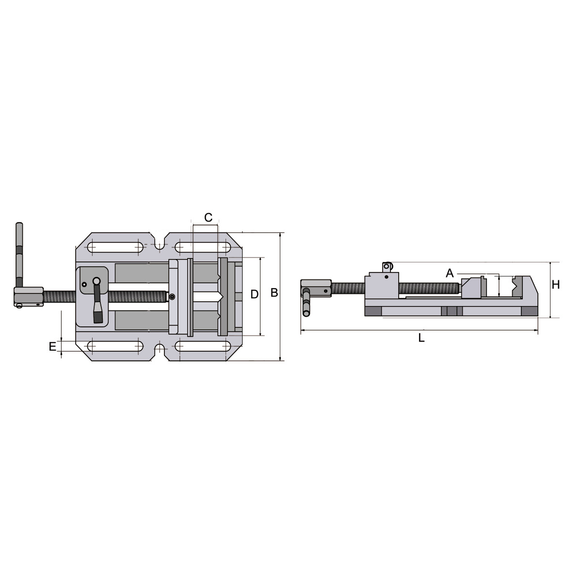  Optimum Maschinenschraubstock BSI-Q 140 