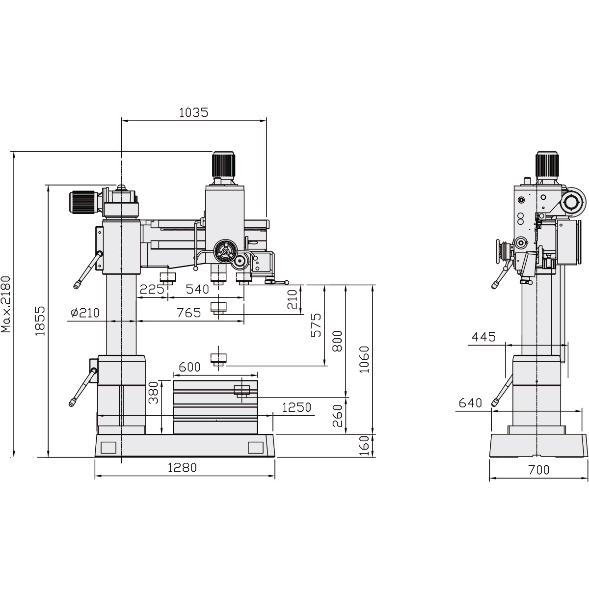  Optimum Radialbohrmaschine RD 4 