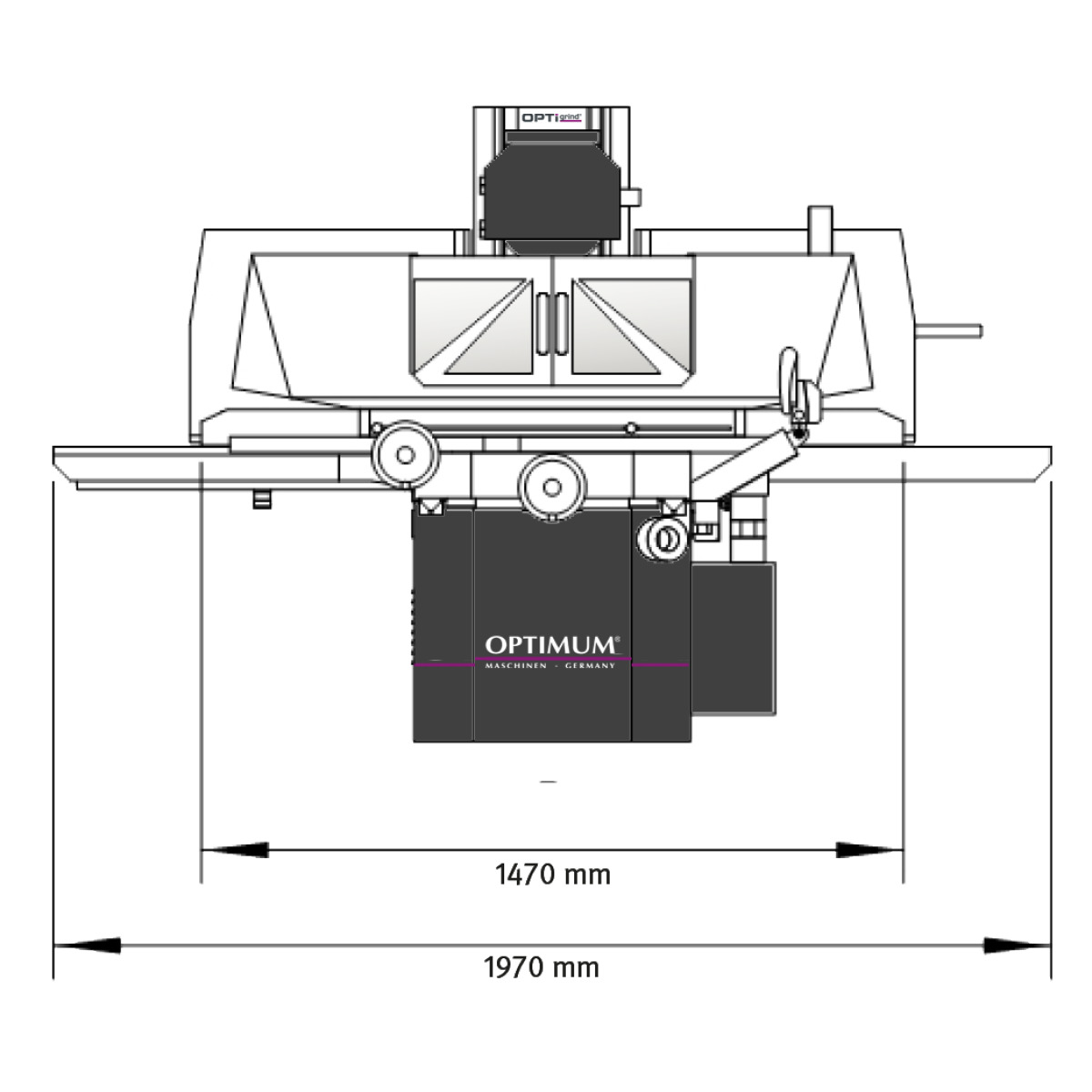  Optimum Flächenschleifmaschine GT 22 
