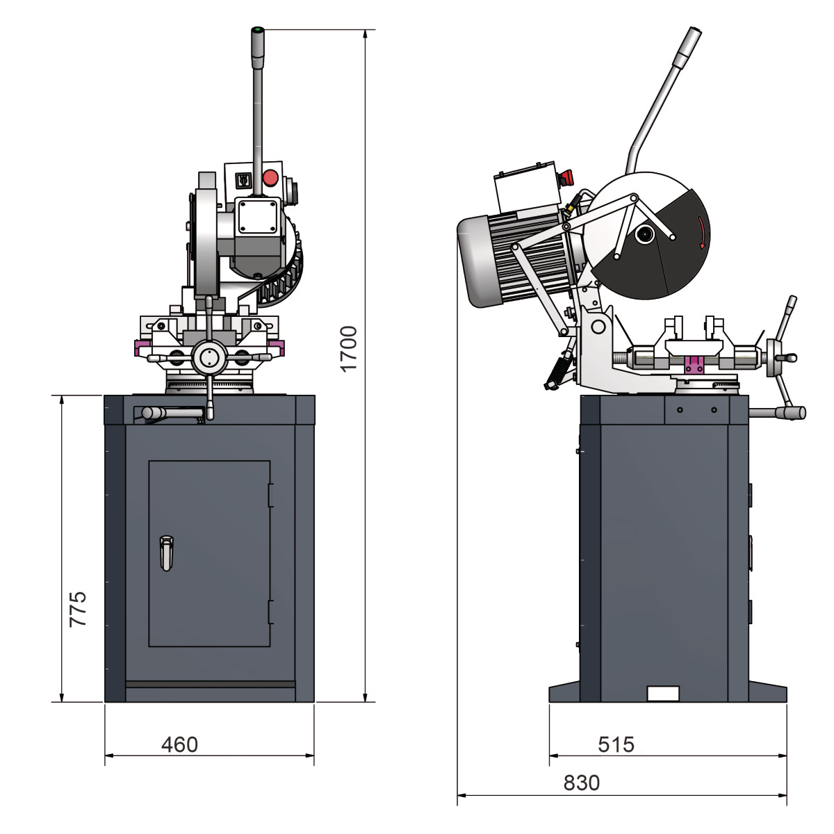  Optimum Manuelle Metallkreissägen CS 275 