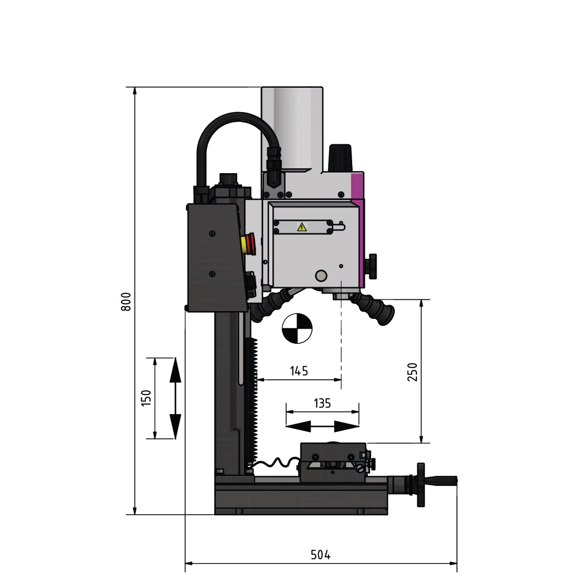  Optimum Bohr- und Fräsmaschine MH 15V 