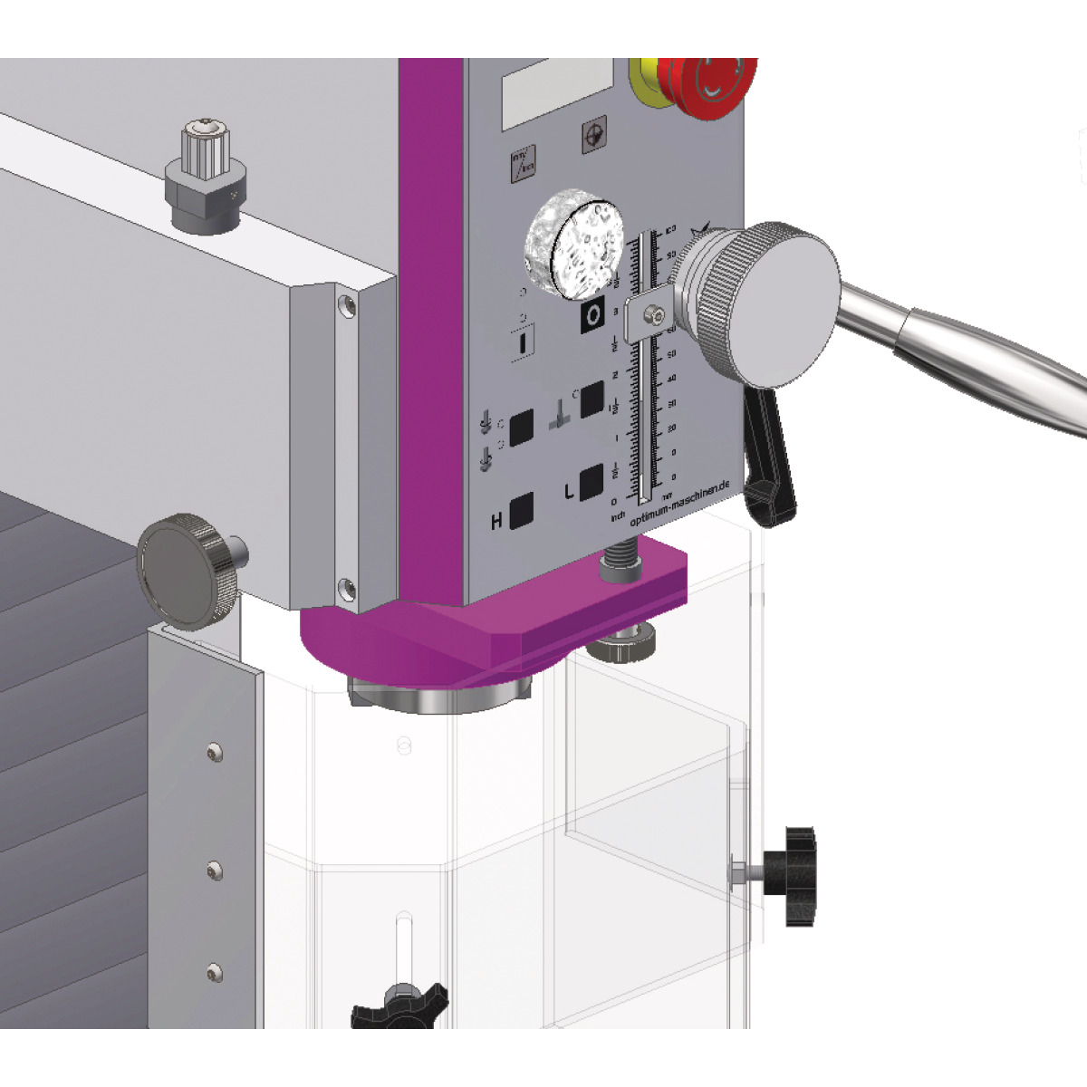  Optimum Bohr-Fräsmaschine MH 35V 