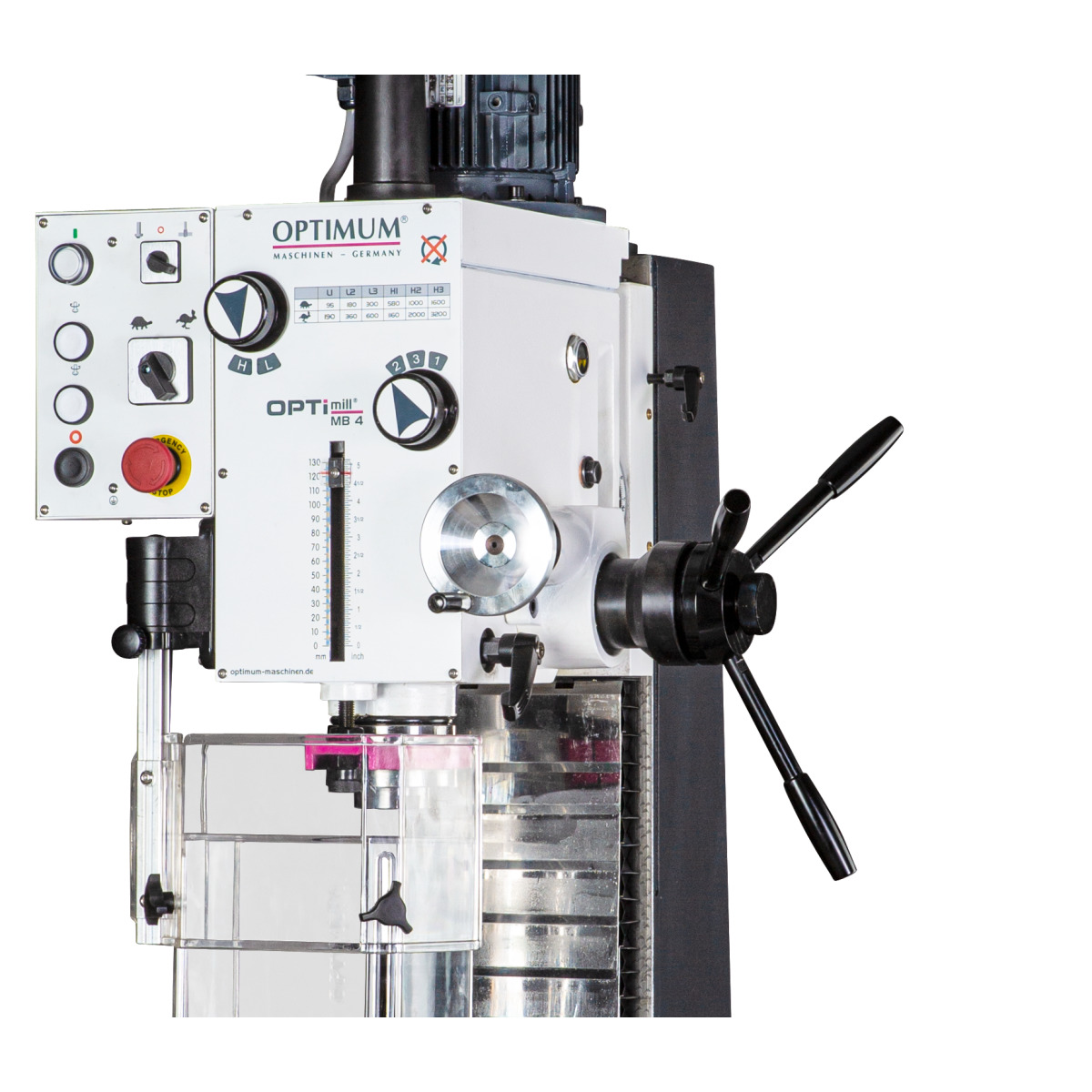  Optimum Präzisions-Bohr-Fräsmaschine MB 4 