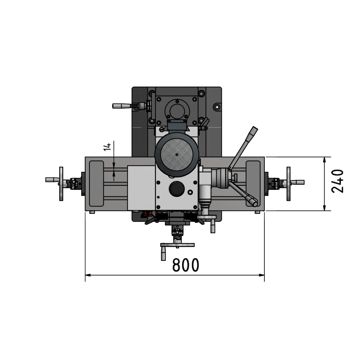  Optimum Präzisions-Bohr-Fräsmaschine MB 4 