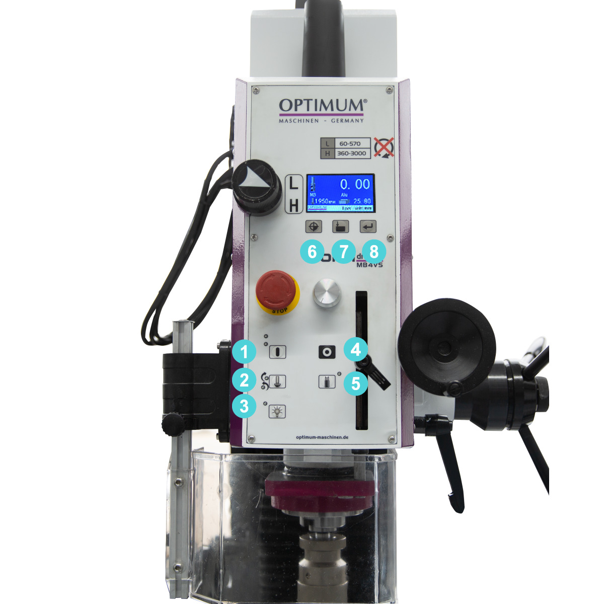  Optimum Bohr-Fräsmaschine MB 4SV 