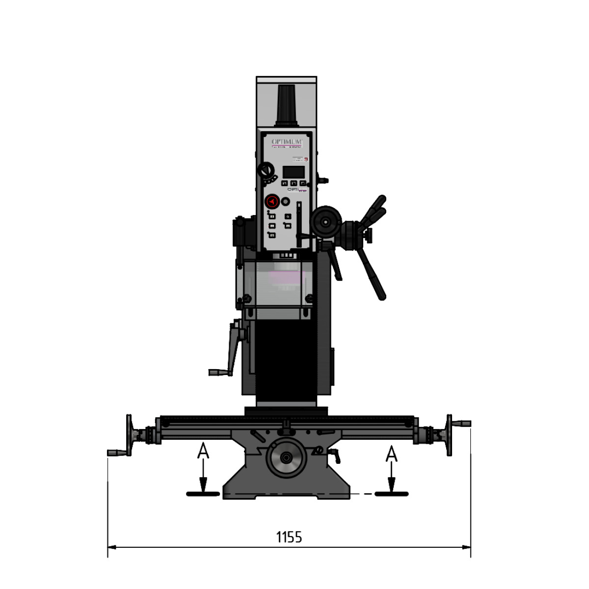  Optimum Bohr-Fräsmaschine MB 4SV 