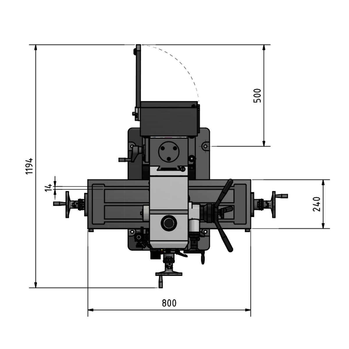  Optimum Bohr-Fräsmaschine MB 4SV 