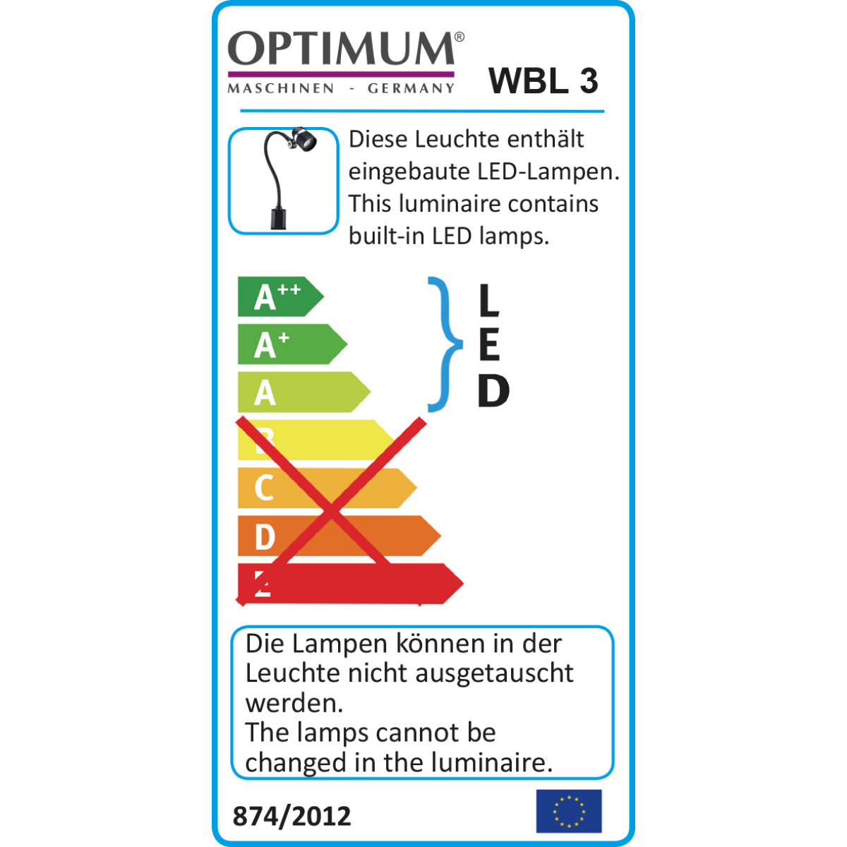  Optimum LED-Werkbankleuchte WBL 3 