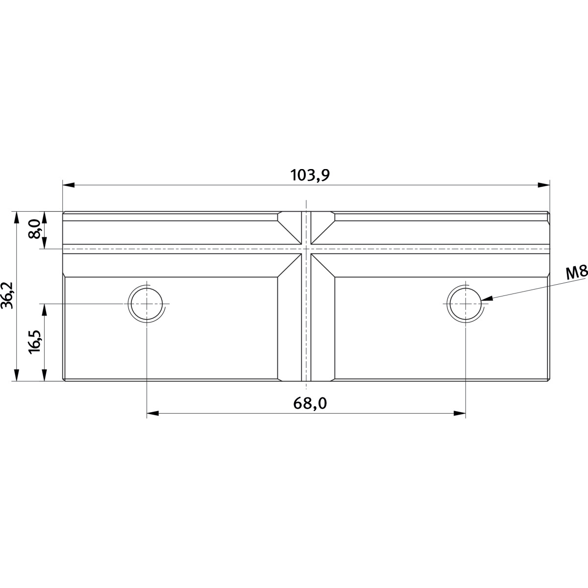  Optimum Prismenbacke für FMS 100 