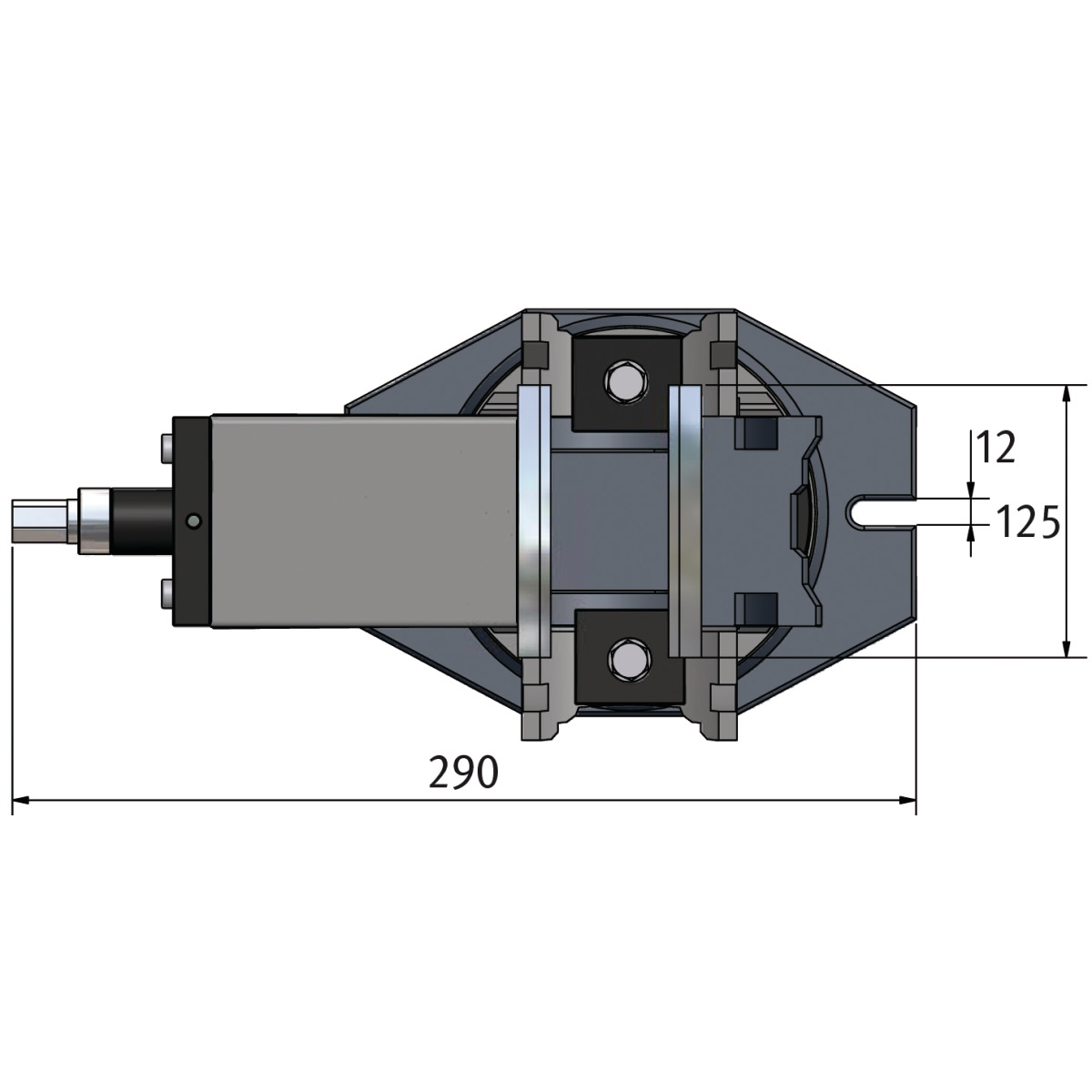  Optimum Dreiachsenschraubstock MV3-125 