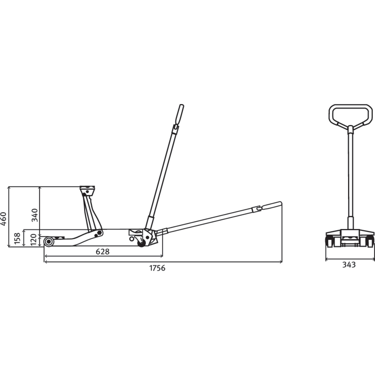  Unicraft Spezial-Rangierwagenheber SRWH 3001 SIL 
