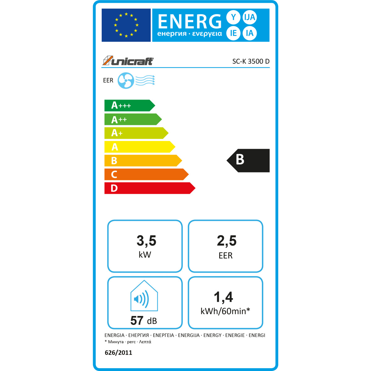  Unicraft Klimagerät SC-K 3500 D 