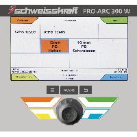 Schweisskraft MIG/MAG Inverter-Schweißgerät 300 W (Fahrwagen Profi, Bedienfeld unten) Aktions-Set