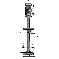Optimum Säulenbohrmaschine D 26Pro Aktions Set
