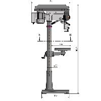 Optimum Säulenbohrmaschine D 26Pro Aktions Set
