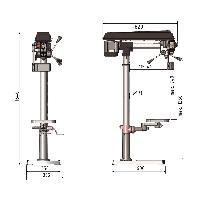 Optimum Radialbohrmaschine RB 8S