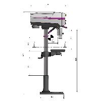 Optimum Säulenbohrmaschine DP 26-F (230 V)