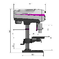 Optimum Tischbohrmaschine DP 26-T (230 V) Set