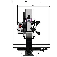 Optimum Bohr- und Fräsmaschine MH 15V