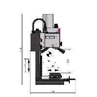 Optimum Bohr- und Fräsmaschine MH 15V