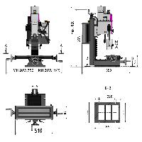 Optimum Bohr-Fräsmaschine MH 20V