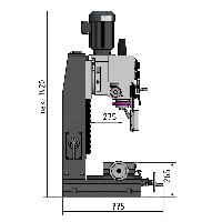 Optimum Präzisions-Bohr-Fräsmaschine MB 4