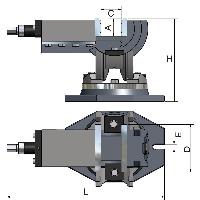 Optimum Dreiachsenschraubstock MV3-75