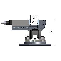 Optimum Dreiachsenschraubstock MV3-125