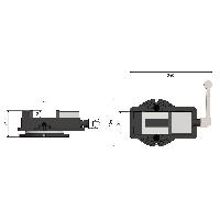 Optimum Fräsmaschinenschraubstock VMQ 80