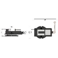 Optimum Fräsmaschinenschraubstock VMQ 150
