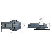Optimum Hydraulischer Fräsmaschinenschraubstock HMS 100