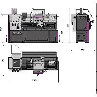Optimum Leit- und Zugspindeldrehmaschine TH 4615V