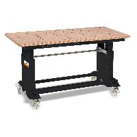 Unicraft Arbeits- und Montagetisch mit Buche-Multiplex-Lochrasterplatte 500 BL