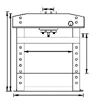 Unicraft Hydraulische Werkstattpresse WPP 75 E