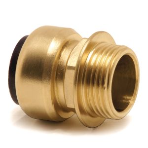 Aircraft Gerade Einschraubsteckverbinder (Messing) 15 mm AD / R½" AG