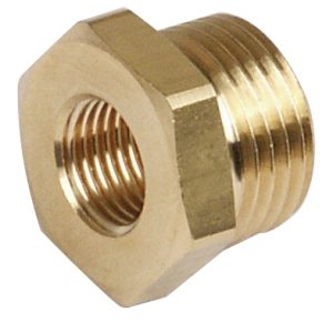 Aircraft Reduziernippel kurz 3/4" AG x 1/2" IG