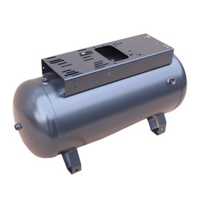 AEROTEC Druckluftbehälter 90 l liegend - 11 bar gepulvert (1 stufig) mit schmaler Konsole