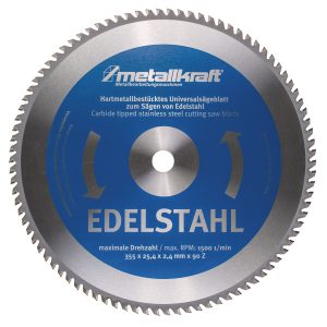Metallkraft Sägeblatt für Edelstahl Ø 355 x 2,4 x 25,4 mm