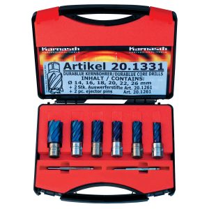Metallkraft Kernbohrer-Set BLUE-LINE PRO 30 Weldon