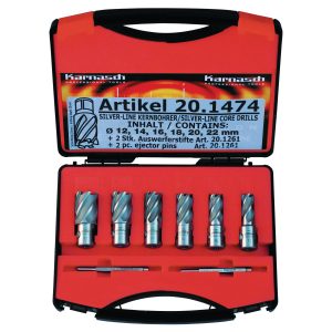 Metallkraft Kernbohrer-Set SILVER-LINE 25 Weldon Set