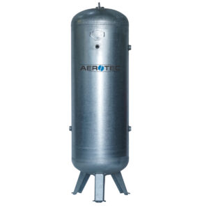 AEROTEC Druckluftkessel 900 l stehend - 11 bar verzinkt AD2000 Handloch