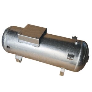 AEROTEC Druckluftbehälter 60 l liegend - verzinkt - 15 bar mit Konsole